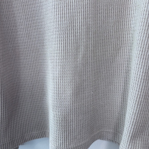 Rainforest Cabin Oatmeal Cream Waffle Knit Pullover Hoodie Men’s Size Medium - Picture 7 of 9